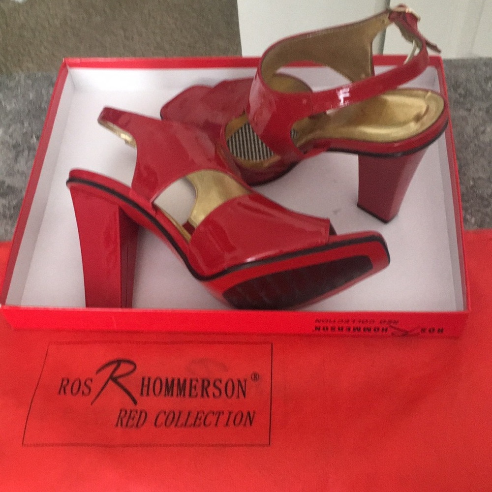 Ros Hommerson red bottom heels, women’s 9.5